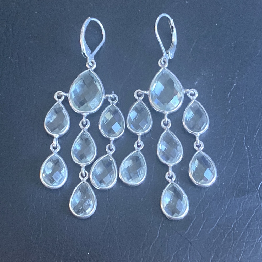 Peridot Gem Stone Chandelier Earrings